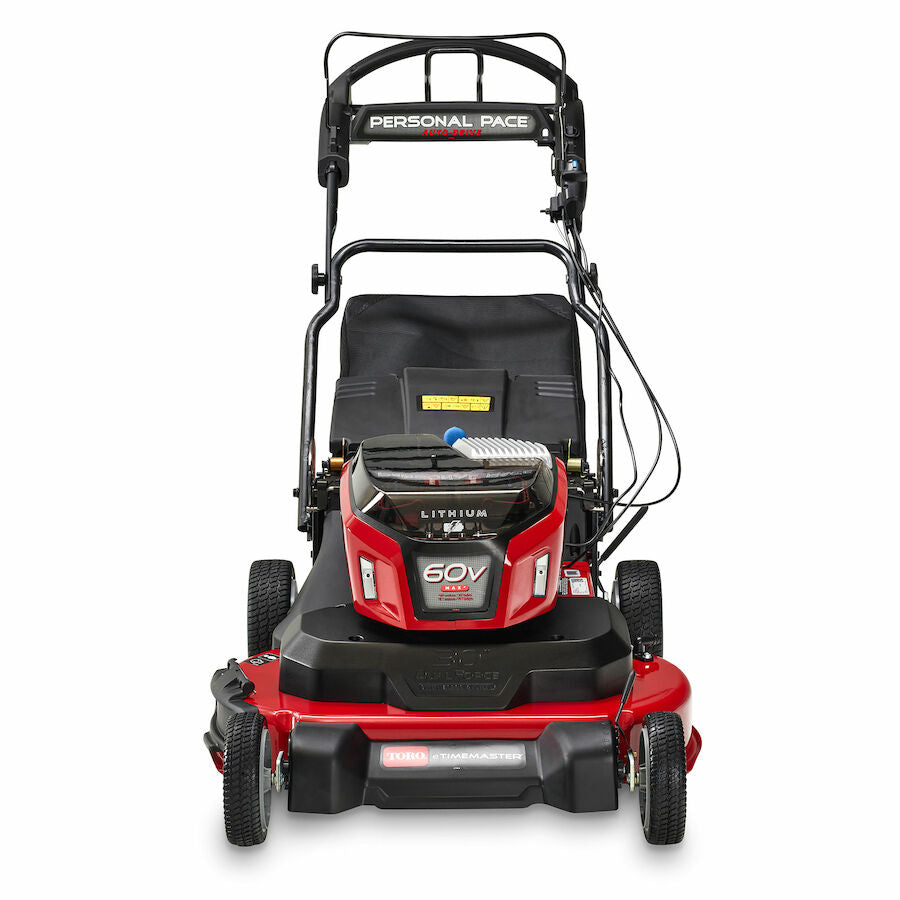 Toro 60V MAX* 30 in. (76 cm) eTimeMaster® Personal Pace® Auto-Drive Lawn Mower - (2) 10.0Ah Batteries/Chargers Included (21491)