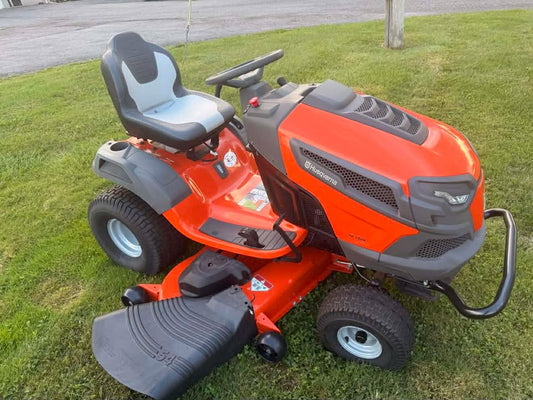 Husqvarna equipment at a local dealer in Newark NY compared to big box store models