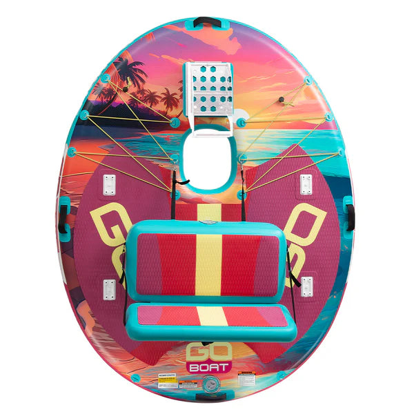 GoBoat® Double Sunset – Inflatable Fishing Boat | Two‑Person Capacity