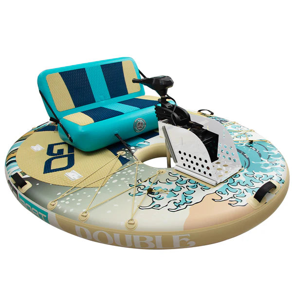 GoBoat® Double Wave – Inflatable Fishing Boat | Two‑Person Capacity