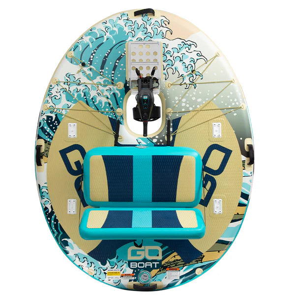 GoBoat® Double Wave – Inflatable Fishing Boat | Two‑Person Capacity