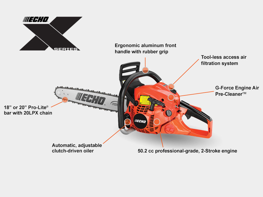 ECHO CS-500P-18 — 50.2cc Professional Chainsaw (18 inch Bar