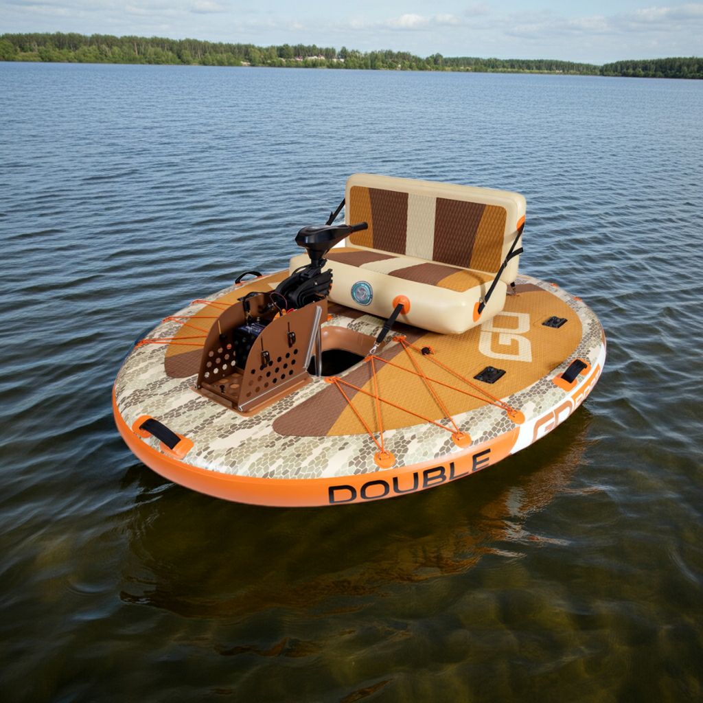 GoBoat® Double Fish – Inflatable Fishing Boat | Two‑Person Capacity
