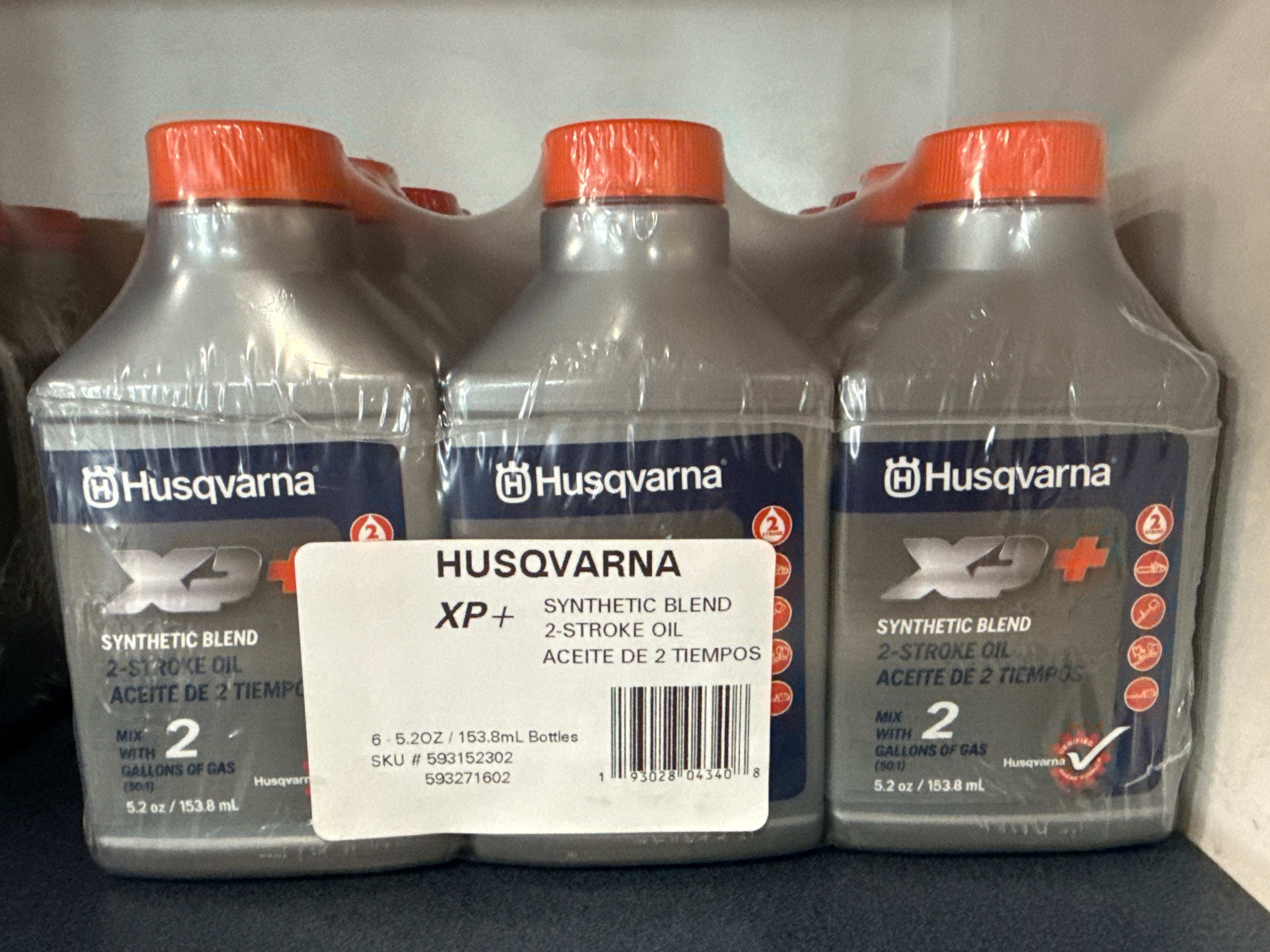 HUSQVARNA XP+ 2T OIL 2 GAL MIX 5.2OZ  (6 PACK)
