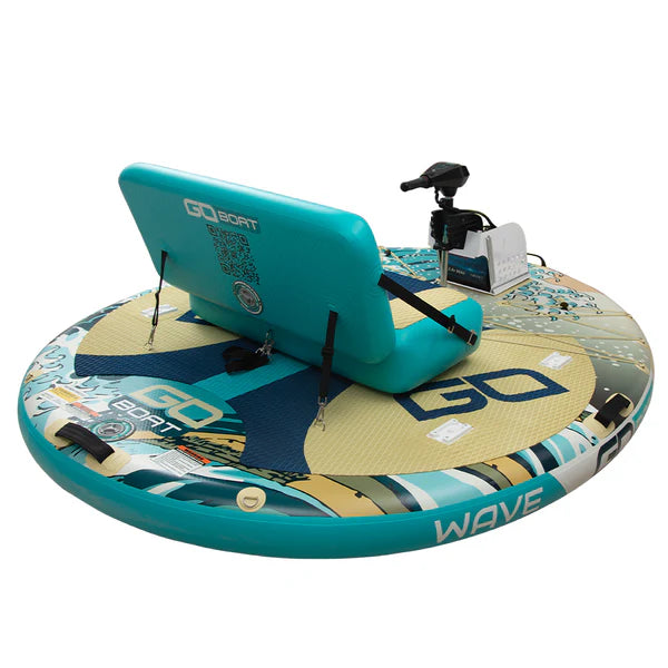 GoBoat® Double Wave – Inflatable Fishing Boat | Two‑Person Capacity