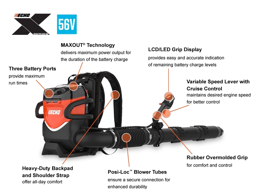 Echo DPB-7700T Battery Powered Backpack Blower