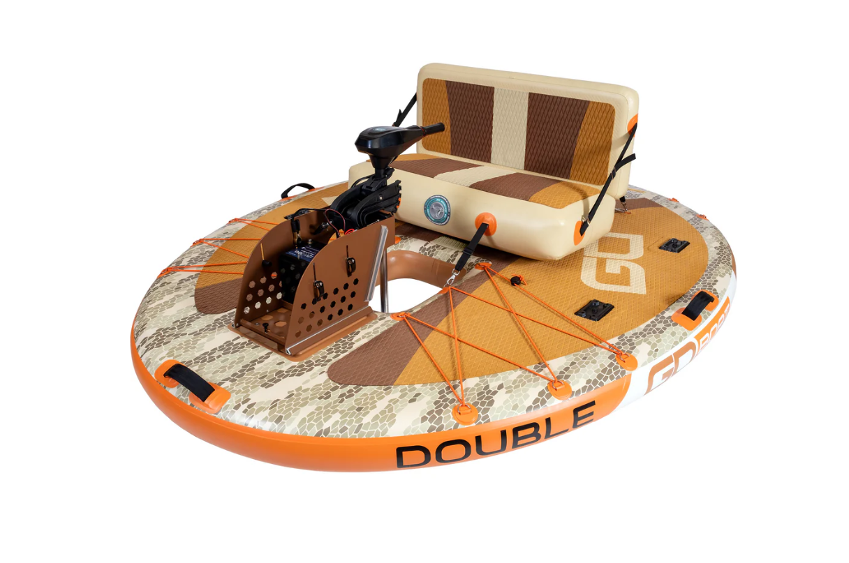 GoBoat® Double Fish – Inflatable Fishing Boat | Two‑Person Capacity